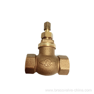 Bronze C83600 Stop Valve 3/4'', 1'', with Steel or Copper Handle